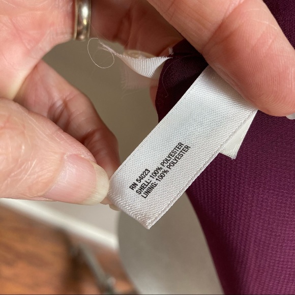 Gap Womens Purple Ruffle Pleated Sleeveless Blouse - Picture 7 of 7